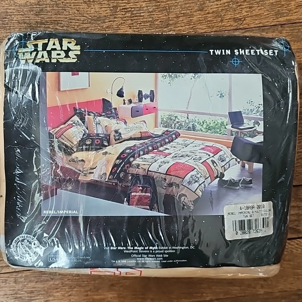 BRAND NEW: Star Wars VTG 1998 Rebel/Imperial Twin Sheet Set